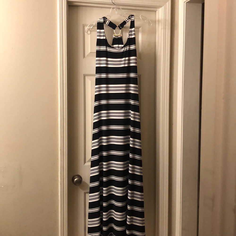 Black and White Maxi Dress